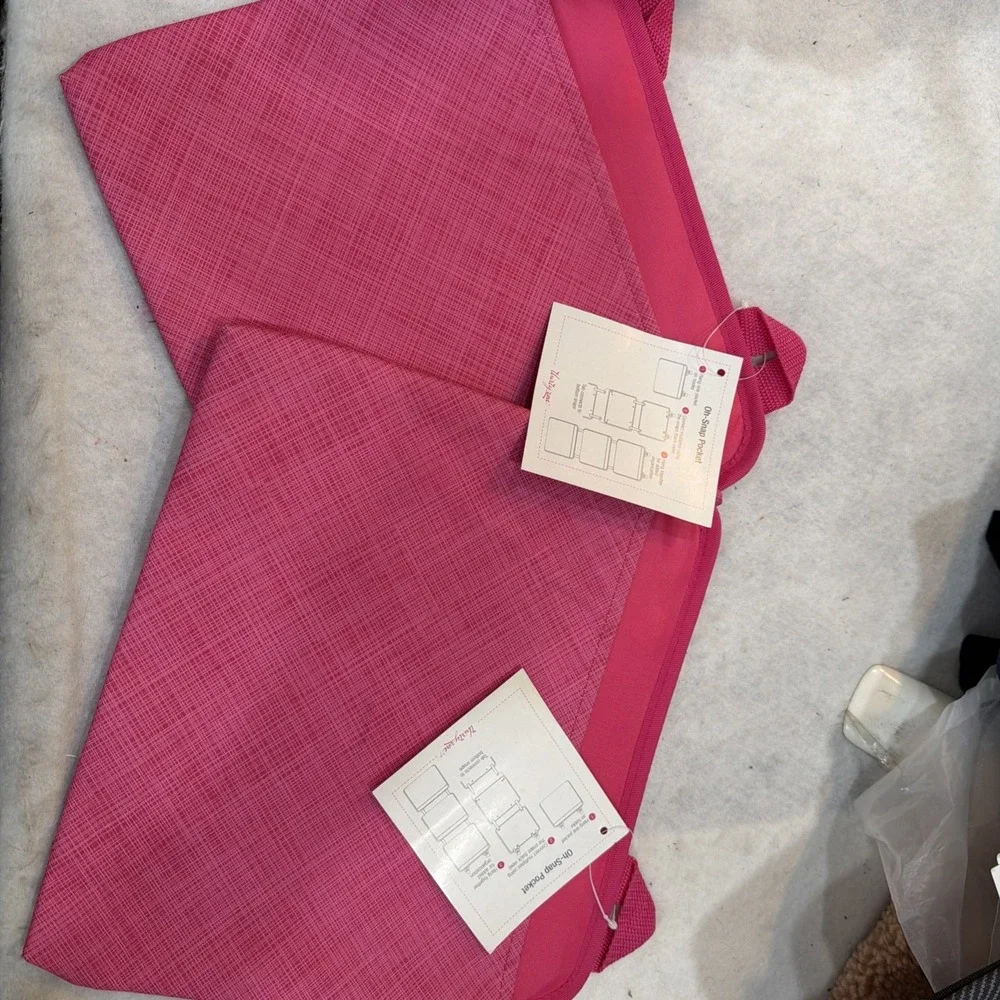 2 Thirty-One Oh Snap Pocket Storage Pink Cross Pop - NEW in Package 48